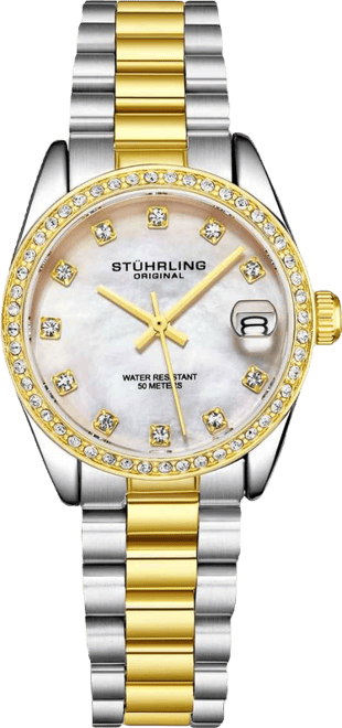 Lineage 3936.1 Women s Quartz Watch 31mm Stainless Steel Silver Bracelet White Mother-of-Pearl Dial Crystal Bezel
