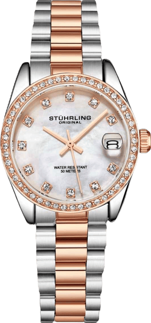 Lineage 3936.1 Women s Quartz Watch 31mm Stainless Steel Silver Bracelet White Mother-of-Pearl Dial Crystal Bezel