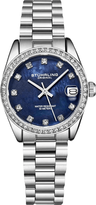 Lineage 3936.1 Women s Quartz Watch 31mm Stainless Steel Silver Bracelet White Mother-of-Pearl Dial Crystal Bezel