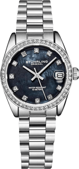 Lineage 3936.1 Women s Quartz Watch 31mm Stainless Steel Silver Bracelet White Mother-of-Pearl Dial Crystal Bezel