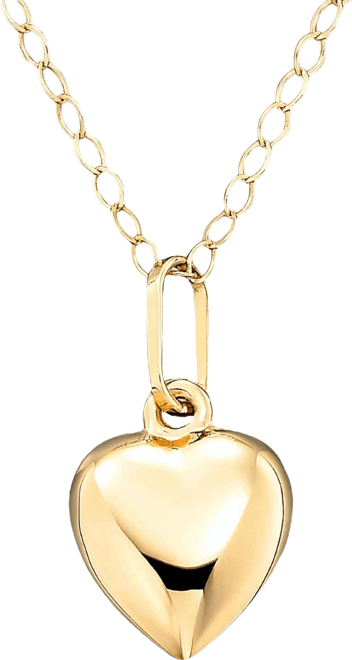 Children's 14k Gold Heart Necklace