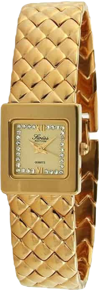 Women's Luxury 23K Gold Plated Small Square Weave Bracelet