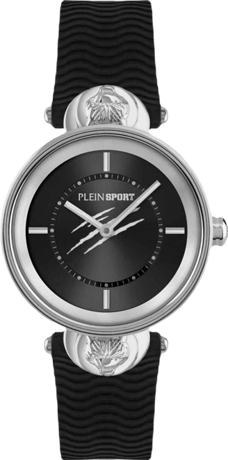 Women's Supernova Two Hand Quartz Black Silicone 34MM