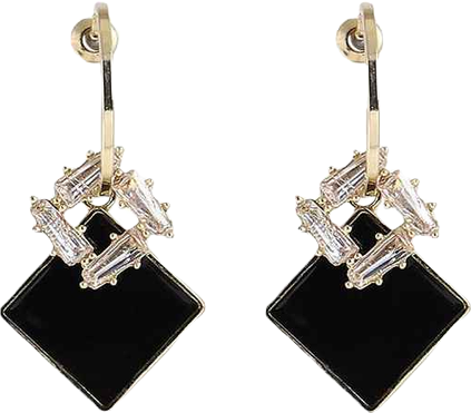 Women's Rhombus Drop Earrings