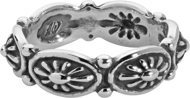 Sterling Silver Women's Ring, Concha Design, Sizes 5