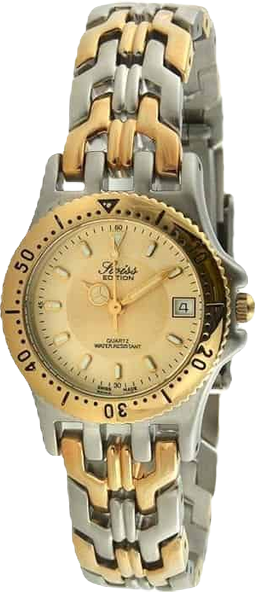 Women's Two-Tone Luxury Bracelet Watch with Sport Bezel