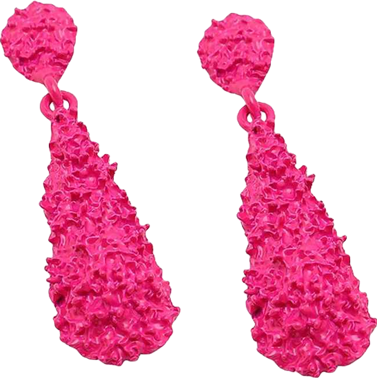 Women's Corroded Drop Earrings