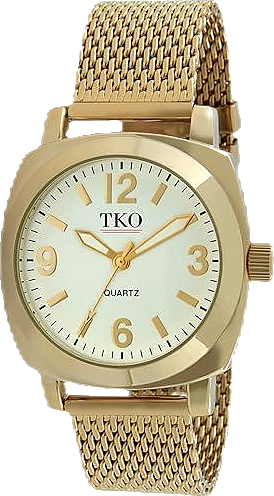 Women's Gold Milano Boyfriend Watch with Gold-Tone Mesh Bracelet