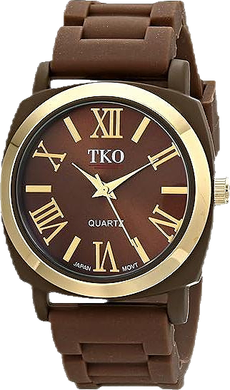 Women's Brown Milano Iii Analog Display Quartz Watch with Flexible Rubber Band