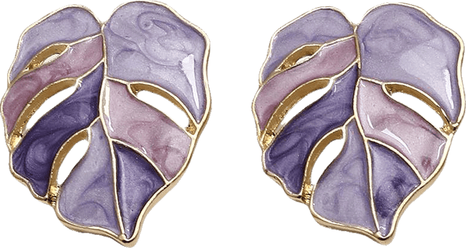 Women's Leaf Stud Earrings