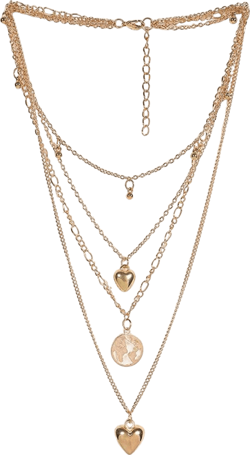 Women's Heart Layered Necklace