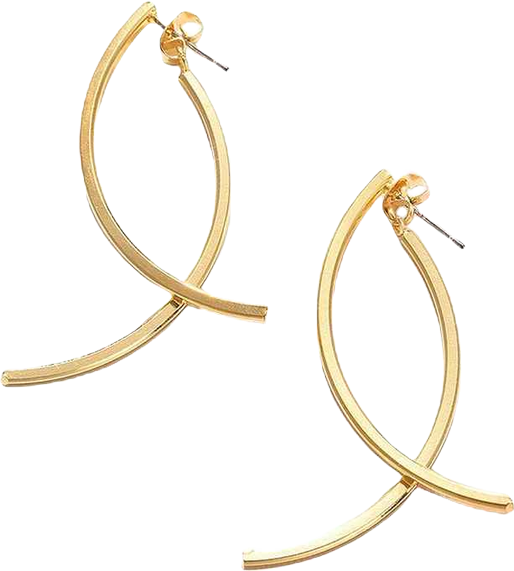 Women's Lined Drop Earrings