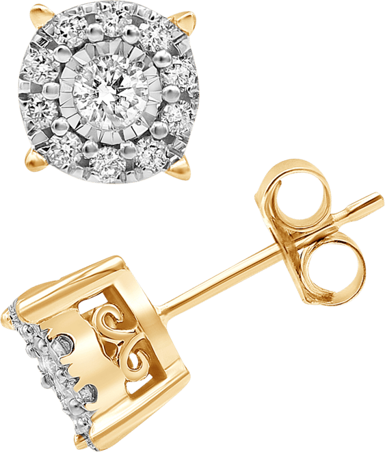 Diamond Stud Earrings (1/3 ct. t.w.) in 14K White, Yellow or Rose Gold