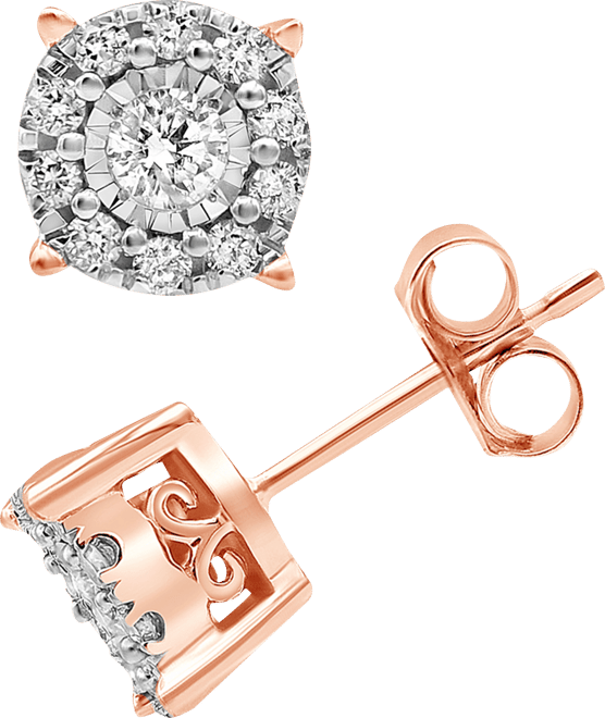 Diamond Stud Earrings (1/3 ct. t.w.) in 14K White, Yellow or Rose Gold