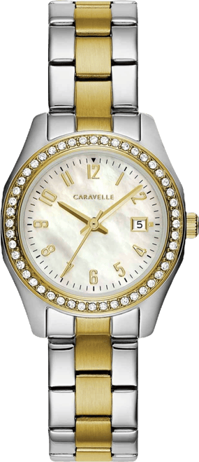 Designed by Bulova Women's Two-Tone Stainless Steel Bracelet Watch 28mm