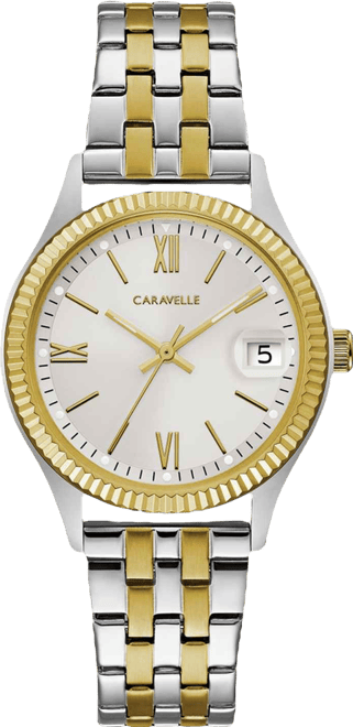 Designed by Bulova Women's Two-Tone Stainless Steel Bracelet Watch 32mm