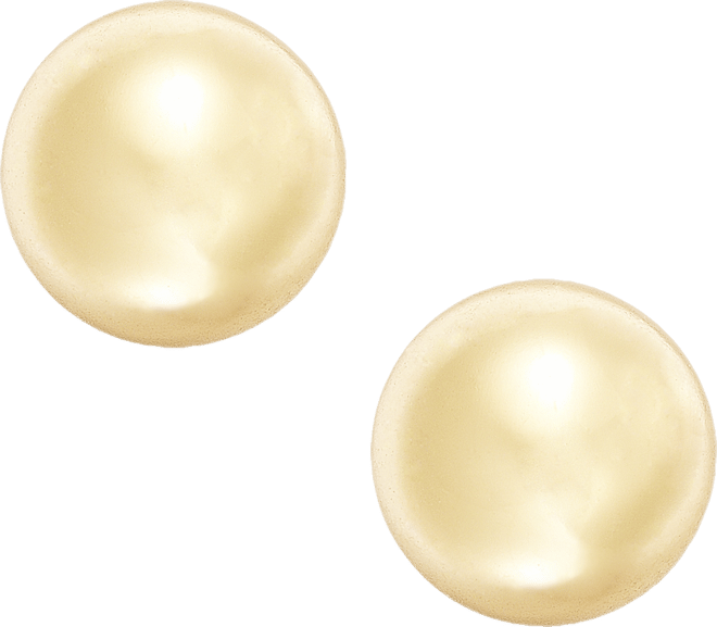 Ball Stud Earrings (8mm) in 18k Gold over Sterling Silver, Created for Macy's