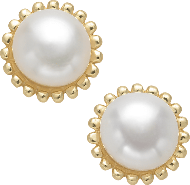 Freshwater Pearl (5mm) Stud Earrings in 18k Gold-Plated Sterling Silver, Created for Macy's