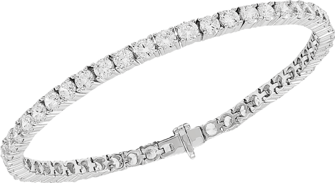 Arabella Cubic Zirconia Tennis Bracelet in Sterling Silver - Macy's
