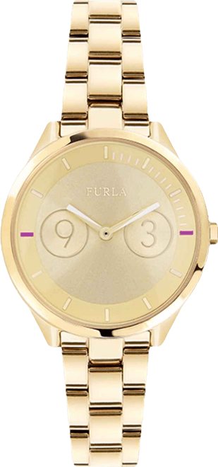 Women's Metropolis Gold Dial Stainless Steel Watch