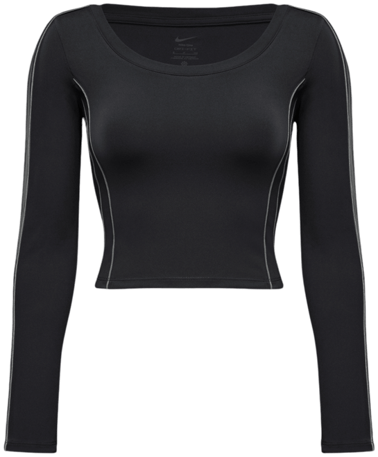 Nike One Fitted Women's Dri-FIT Long-Sleeve Cropped Top