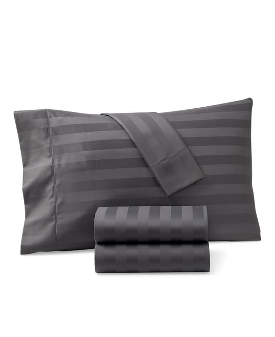 1.5" Stripe 550 Thread Count 100% Cotton 4-Pc. Sheet Set, King, Exclusively at Macy's