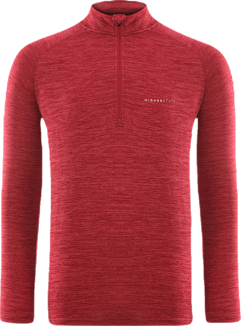 L/S Raglan 1/4 Zip Neck Top