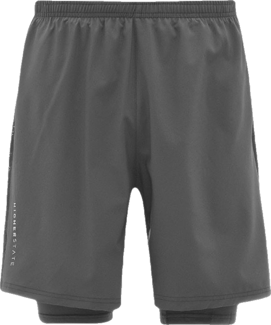 Mens 2 in 1 7 Inch Running Short