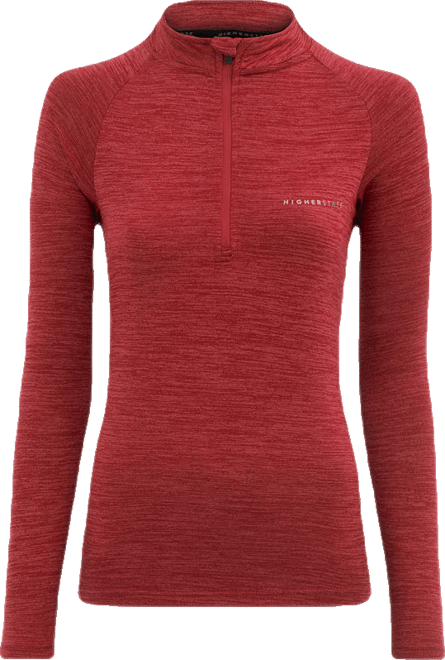 L/S Raglan 1/4 Zip Neck Women's Top