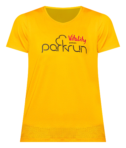parkrun camiseta de manga corta para mujer