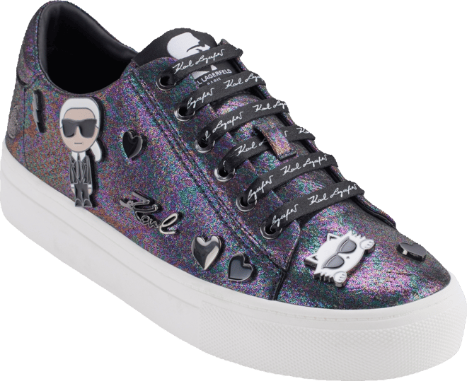 Karl lagerfeld silver shoes deals