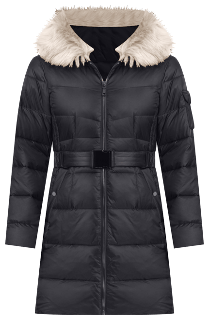 Women's Mid-Length Fitted Puffer Coat