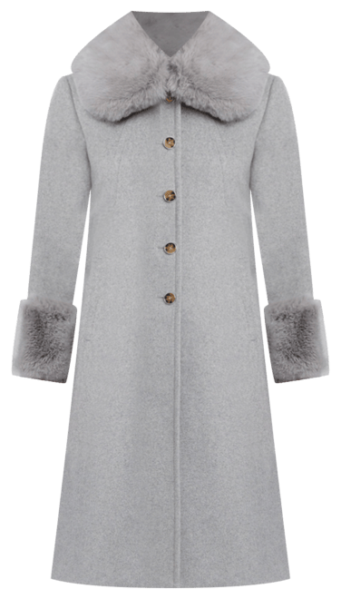 Vince Camuto Women's Single-Breasted Fit and Flared Drap