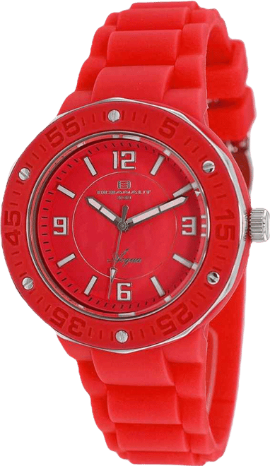 Women's Acqua Red Dial Watch