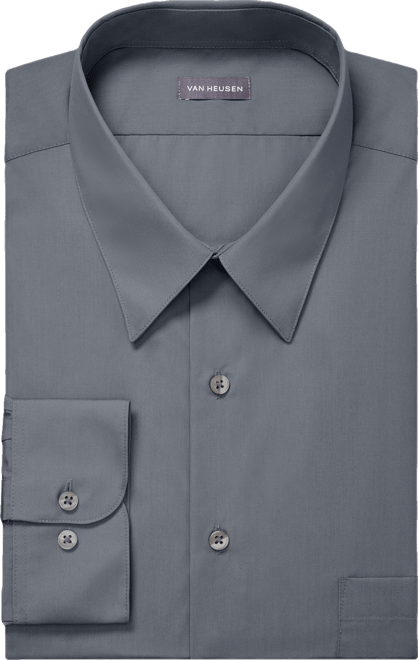 Men's Big & Tall Classic/Regular Fit Wrinkle Free Poplin Solid Dress Shirt