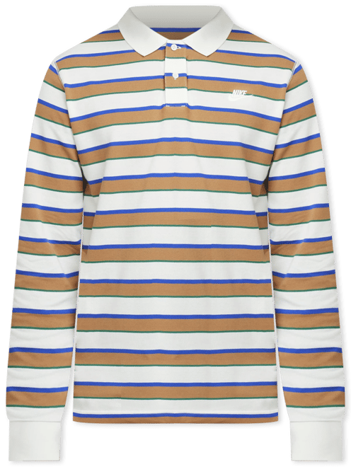 Nike Club Men's Long-Sleeve Striped Polo