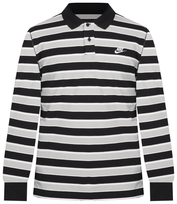 Nike Club Men's Long-Sleeve Striped Polo