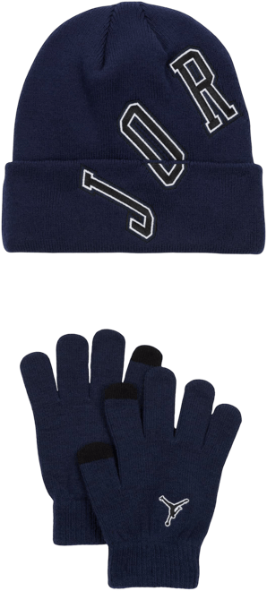 Jordan Conjunto de gorro Varsity de dos piezas para niño talla grande