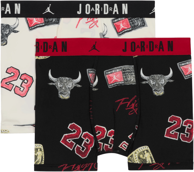 Jordan Dri-FIT MJ Essentials Big Kids' Printed Boxer Briefs