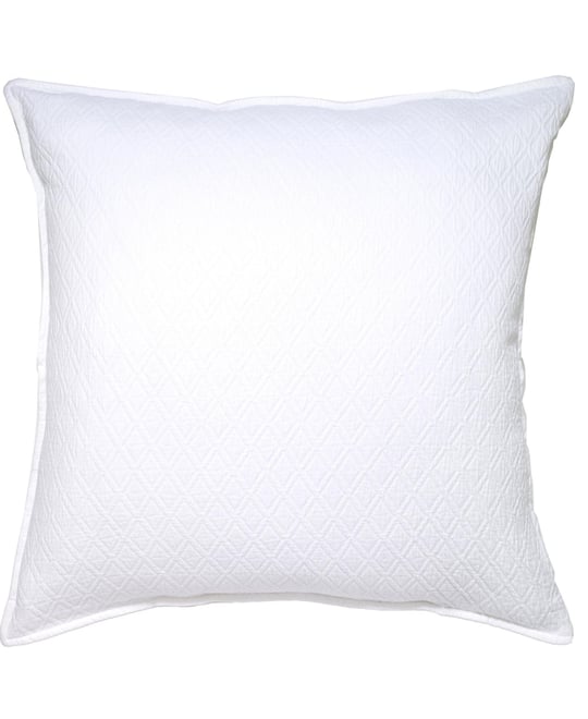 Indi Matelasse, Euro Sham, White