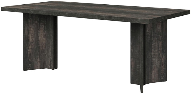 63-inch Dining Table for 4-6, Farmhouse Kitchen Table with Large Tabletop, Rectangular Dinner Eating Table