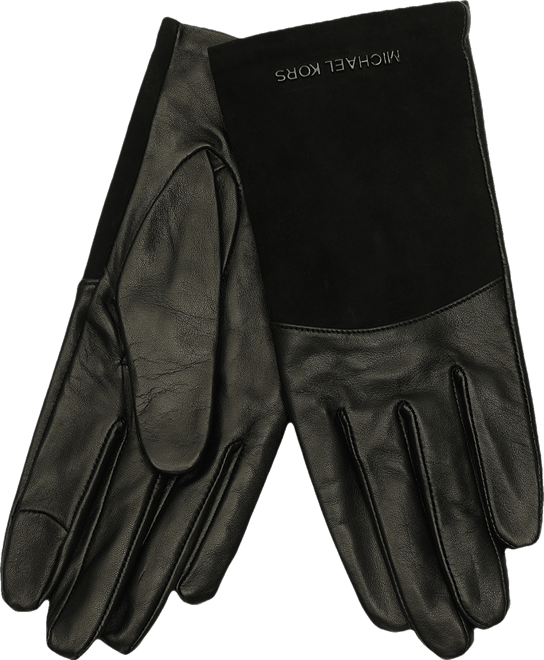 Michael  Women's Suede & Leather Tech Gloves