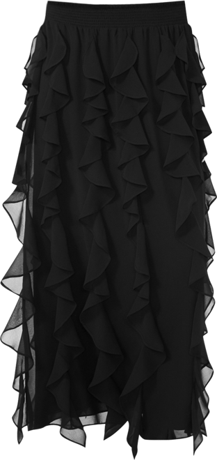 Women's Corkscrew A-Line Pull-On Maxi Skirt