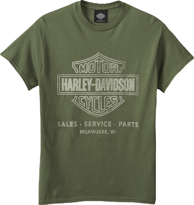 Sales, Service and Parts Bar & Shield Tee