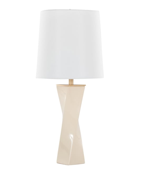 27" Ceramic Grandview Gallery Curvo Square Table Lamp