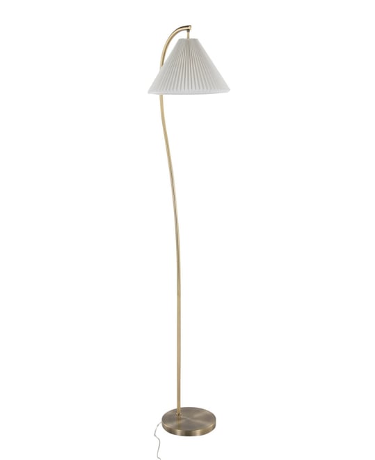 65" Metal Cassis Glam Art Deco Floor Lamp