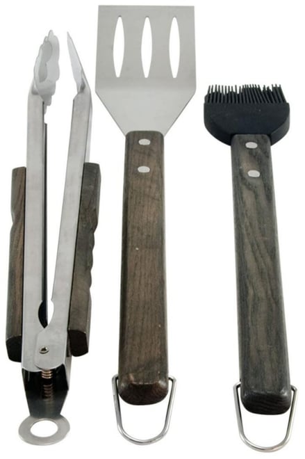 CC1000 Oval Pro Chef Espresso 3-Piece Bbq Tool Set