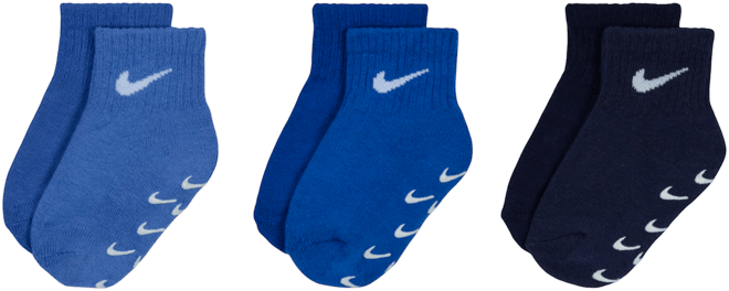 Nike Baby/Toddler Gripper Ankle Socks (3 Pairs)