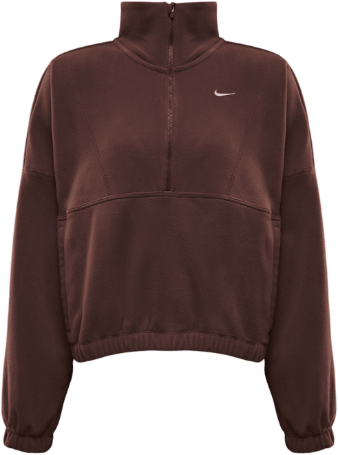 Nike One Women's Therma-FIT Oversized 1/2-Zip Fleece Top