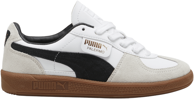Alie12  PUMA Palermo スニーカー ホワイト/ブラック PUMA PALERMO LTH MIJ PUMA WHITE-PUMA BLACK （プーマ パレルモ